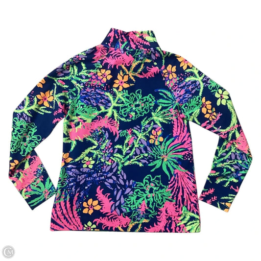 Top Long Sleeve Designer By Lilly Pulitzer In Blue, Size: M