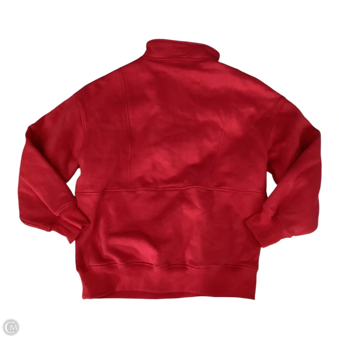 Athletic Top Long Sleeve Collar By Automet In Red, Size: M