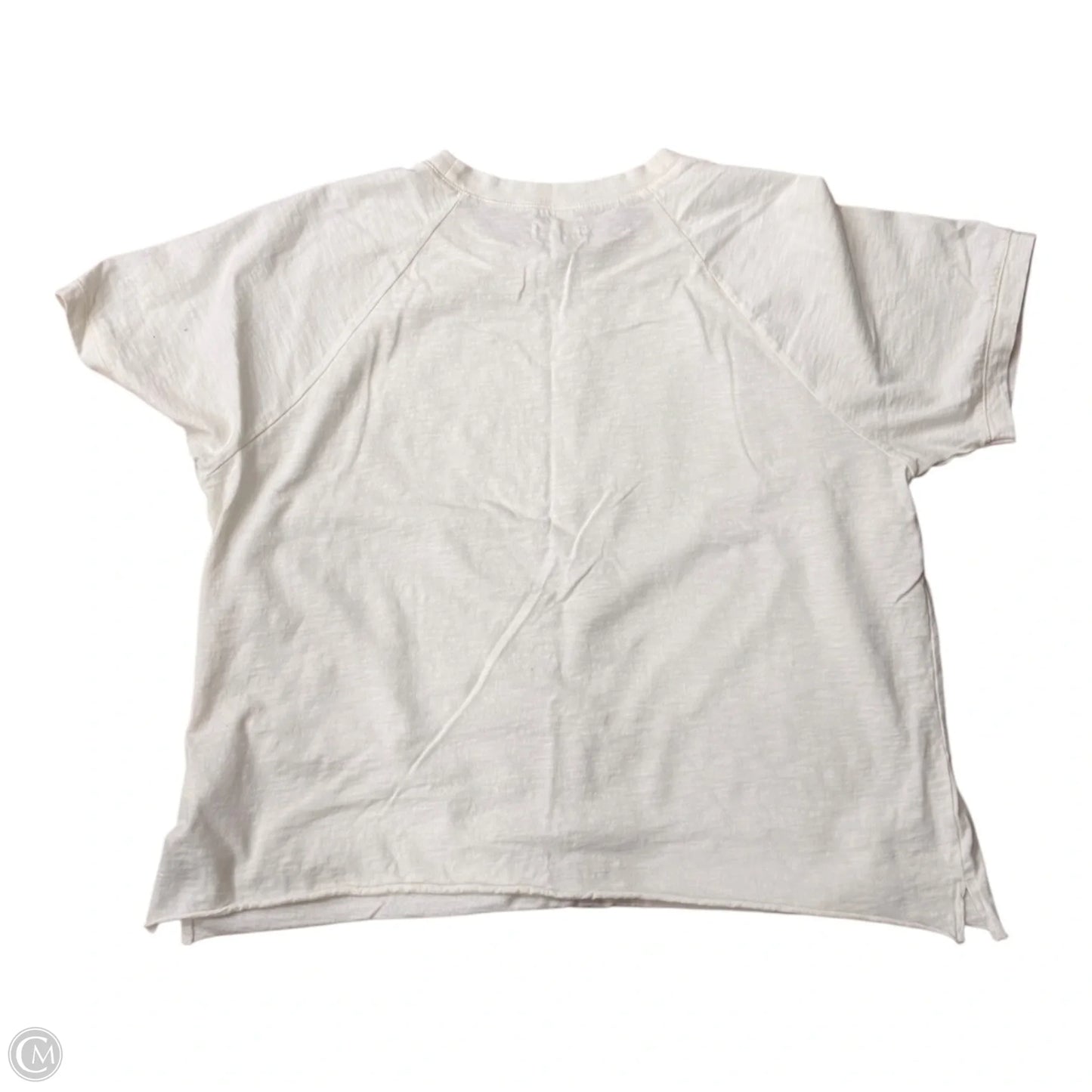 Top Short Sleeve By Madewell In Cream, Size: Xl