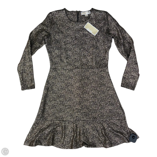Dress Party Short By Michael By Michael Kors In Black & Gold, Size: Mp
