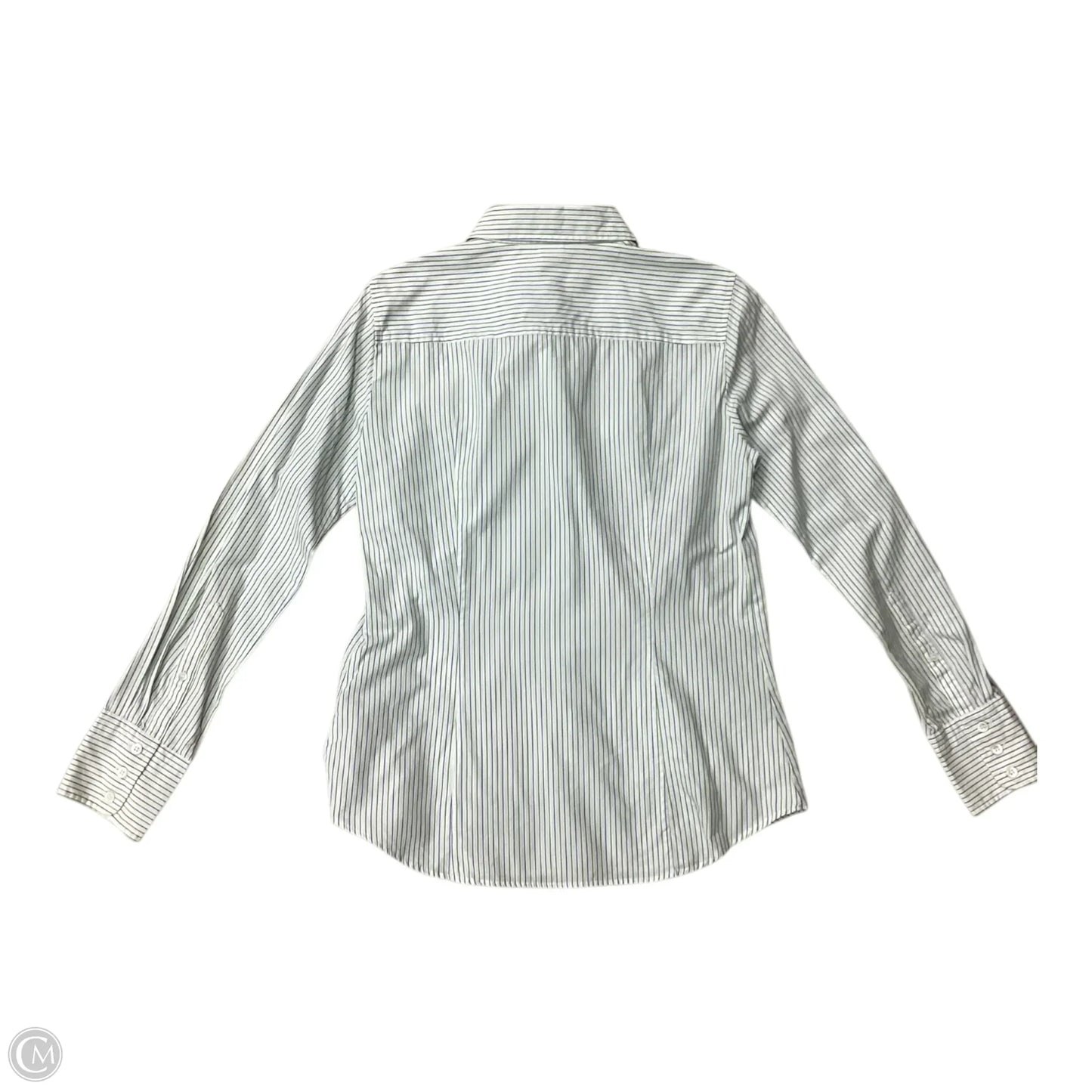 Blouse Long Sleeve By J. Crew In Striped Pattern, Size: M