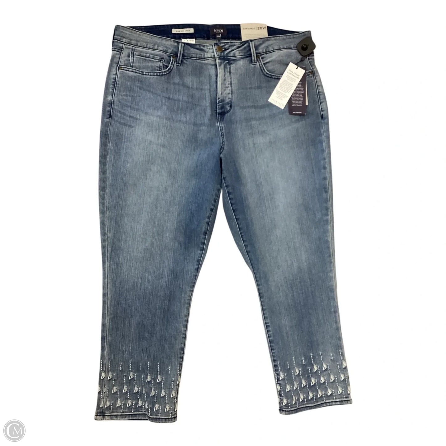 Jeans Skinny By Not Your Daughters Jeans In Blue Denim, Size: 20
