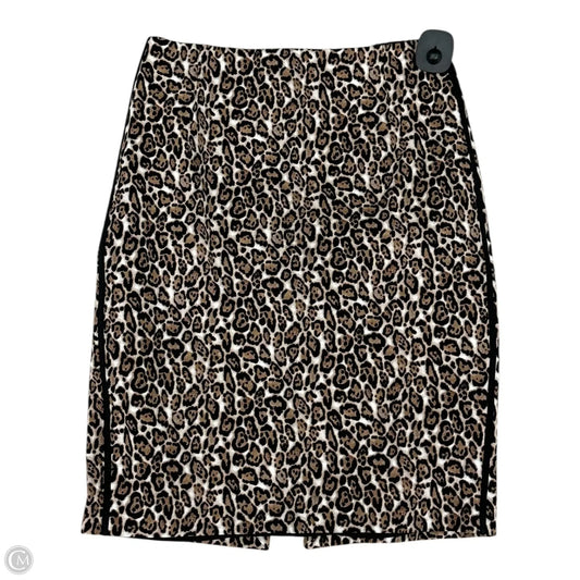 Skirt Midi By White House Black Market In Animal Print, Size: 4