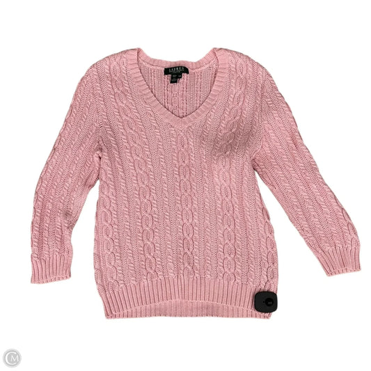 Sweater By Lauren By Ralph Lauren In Pink, Size: Mp