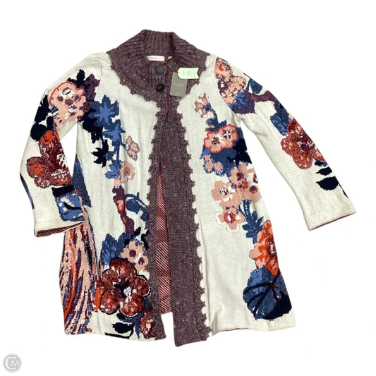 Sweater Cardigan By Anthropologie In Multi-colored, Size: L