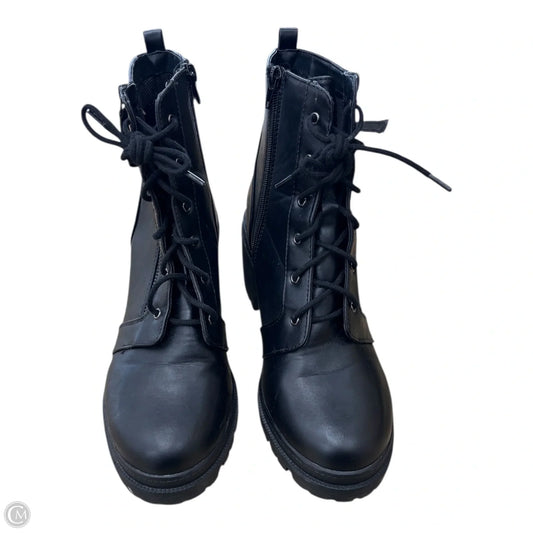 Boots Ankle Heels By Soda In Black, Size: 9