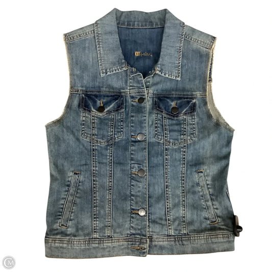 Vest Other By Kut In Blue Denim, Size: M