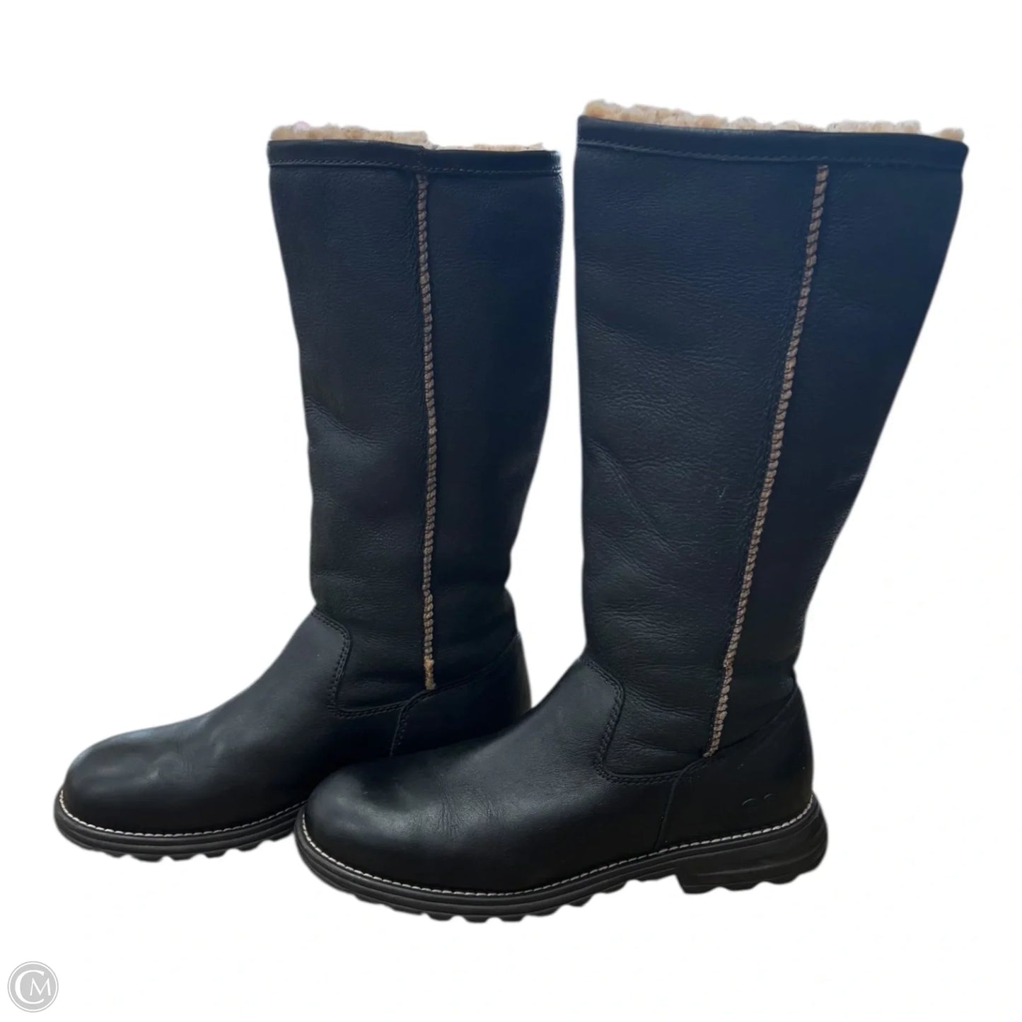 Boots Designer By Ugg In Black, Size: 8