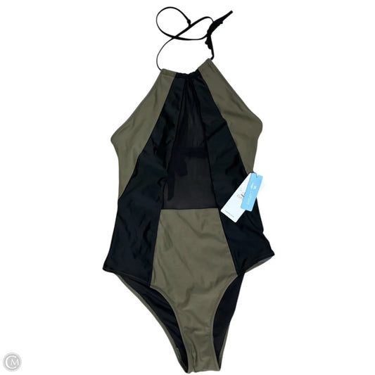 Swimsuit By Cupshe In Black & Green, Size: M