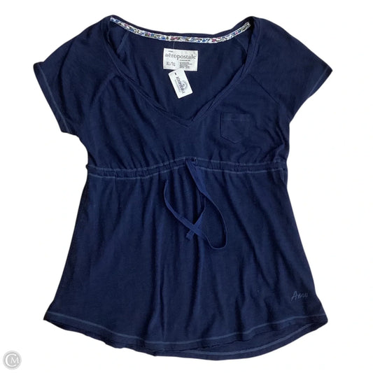 Top Short Sleeve By Aeropostale In Navy, Size: Xl