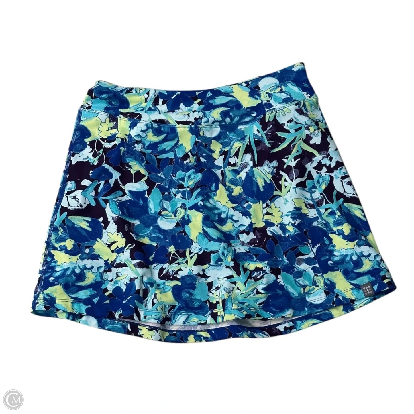 Athletic Skort By Title Nine In Blue & Green, Size: S
