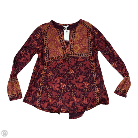 Top Long Sleeve By Lucky Brand In Purple, Size: Xl