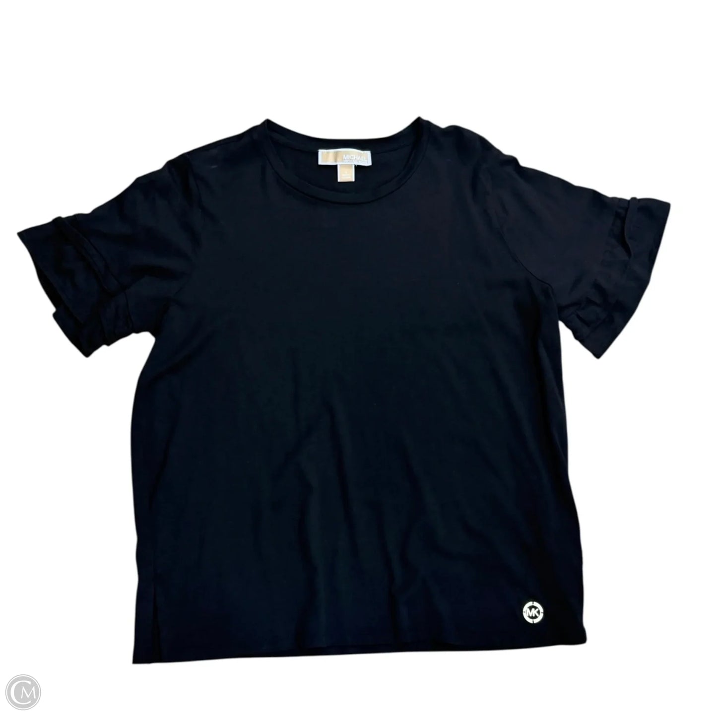 Top Short Sleeve By Michael By Michael Kors In Black, Size: L