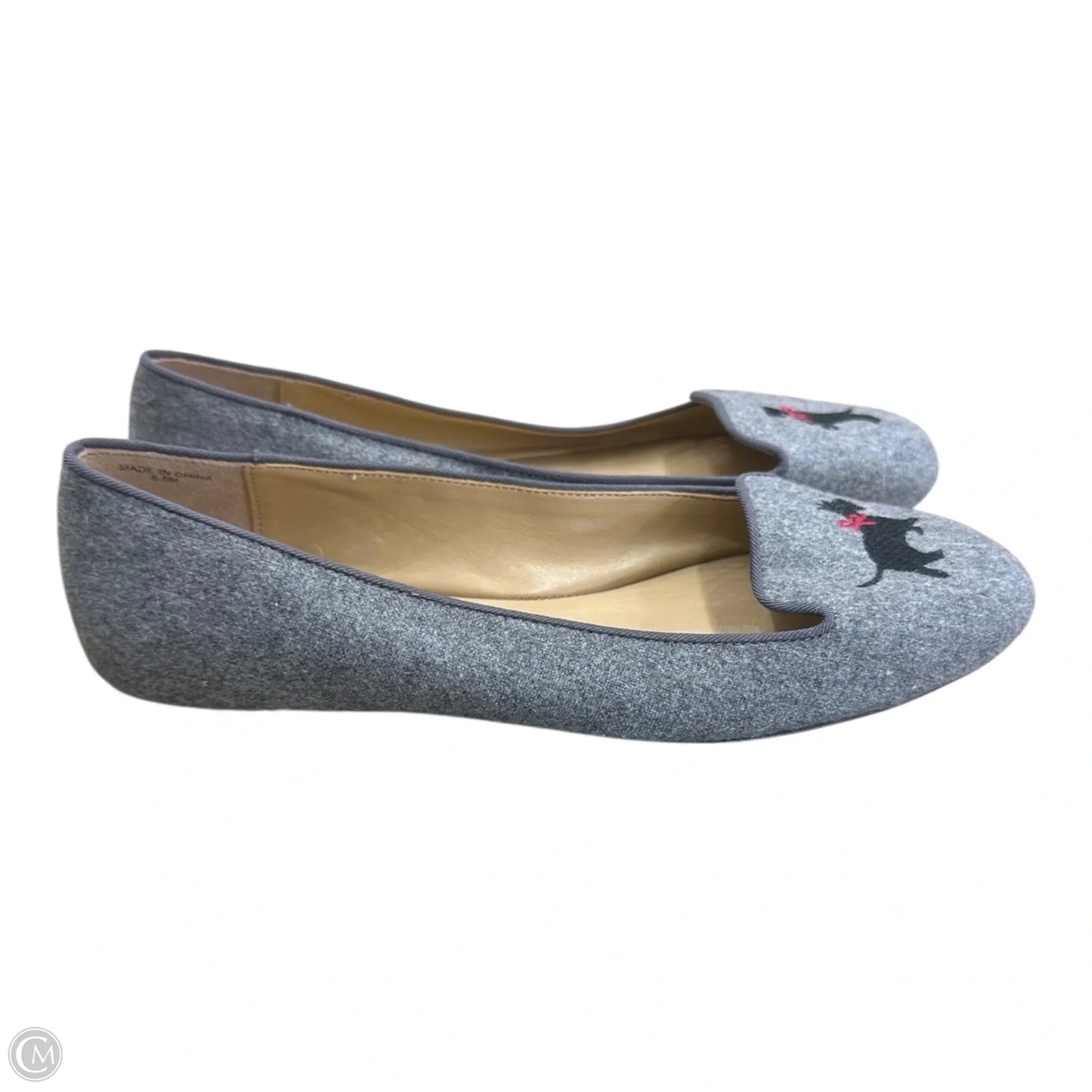 Shoes Flats By Talbots In Grey, Size: 6.5