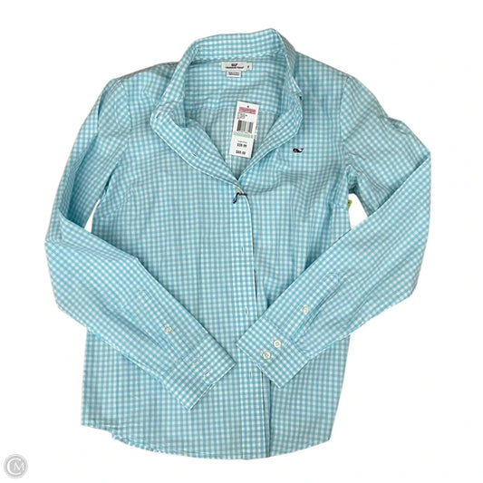 Top Long Sleeve By Vineyard Vines In Blue, Size: M