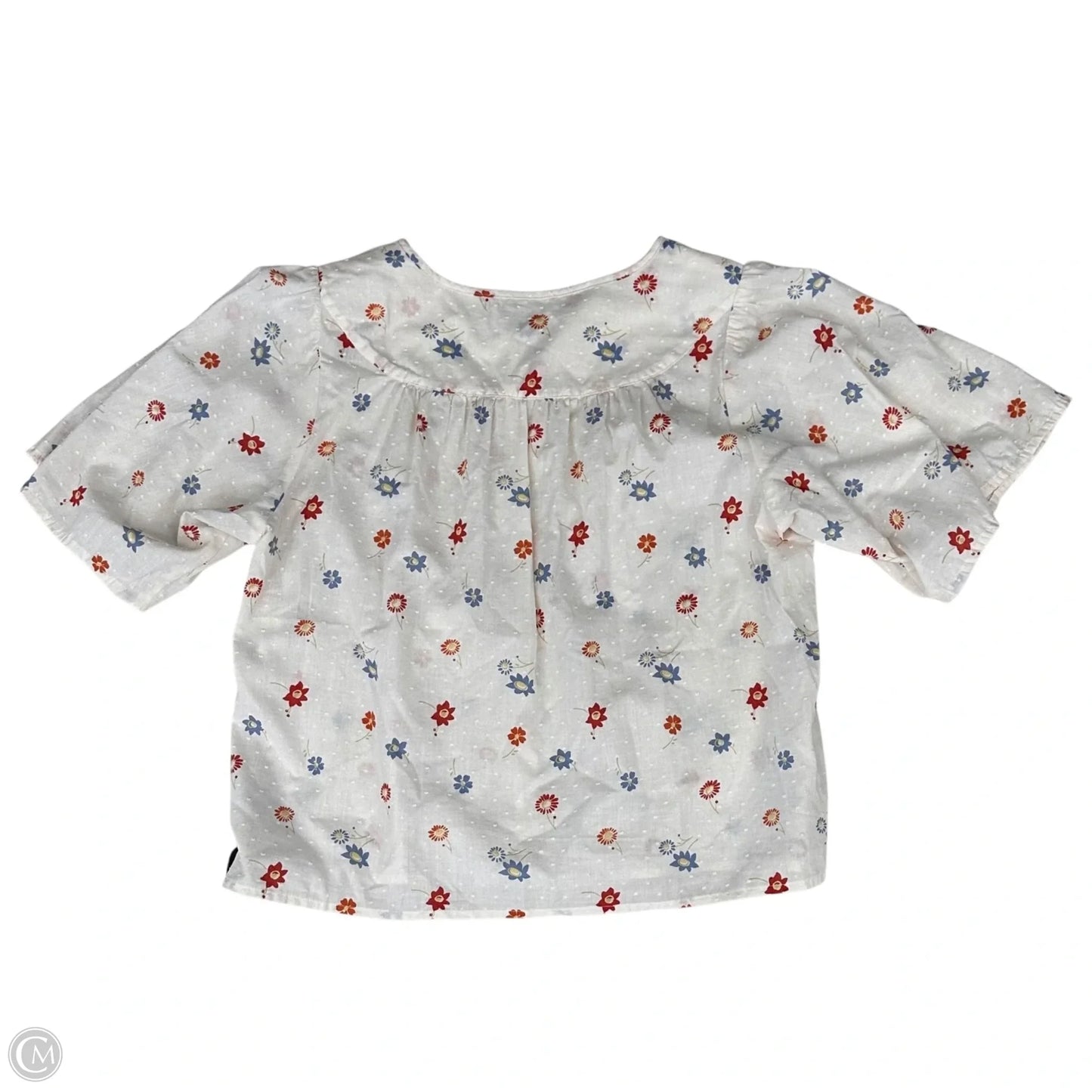 Top Short Sleeve By Madewell In Cream, Size: S