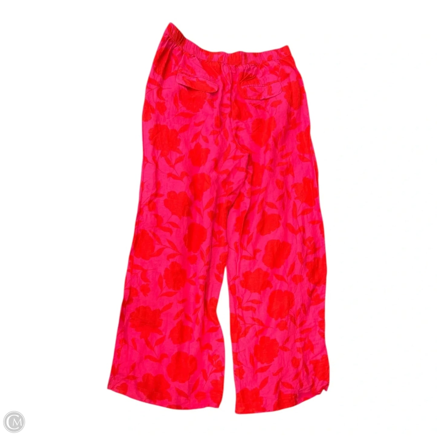 Pants Designer By Kate Spade In Pink & Red, Size: L