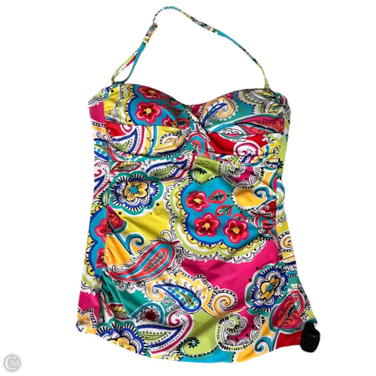 Swimsuit Top By Anne Cole In Multi-colored, Size: L