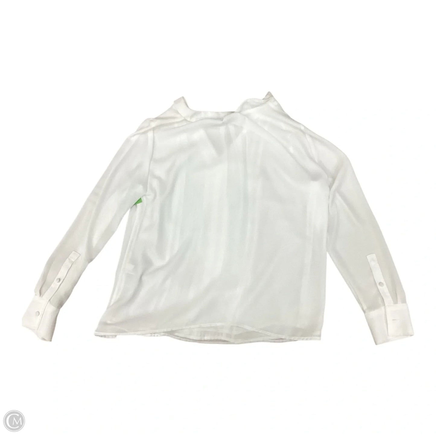 Top Long Sleeve By White House Black Market In White, Size: 8p