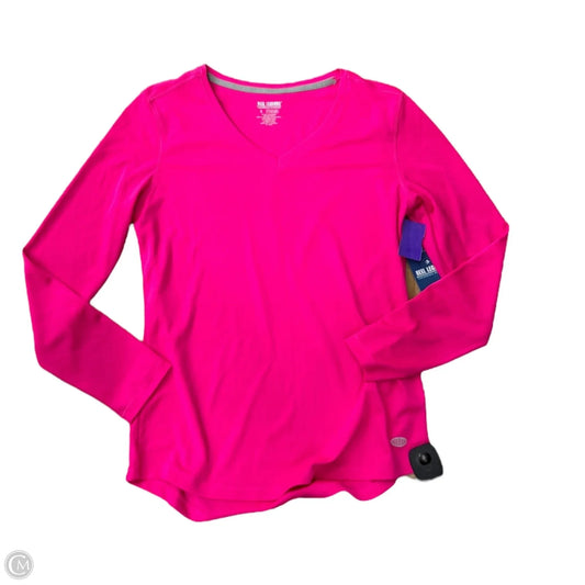 Athletic Top Long Sleeve Crewneck By Reel Legends In Pink, Size: S