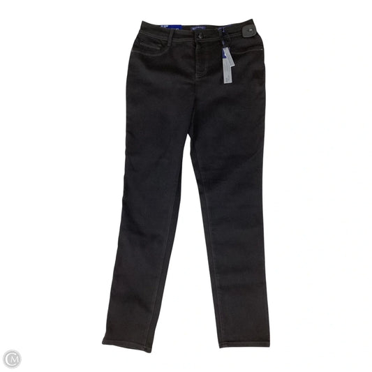 Jeans Straight By Bandolino In Black, Size: 12