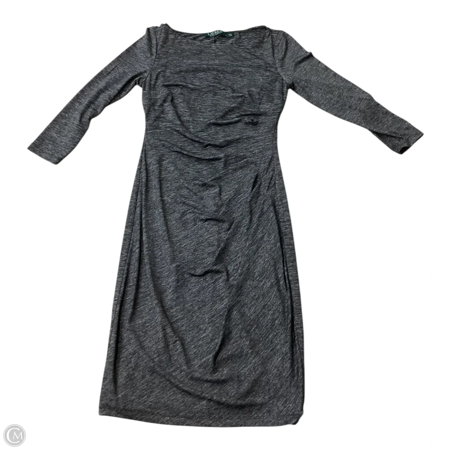 Dress Casual Midi By Lauren By Ralph Lauren In Grey, Size: Xs