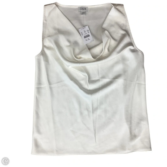 Blouse Sleeveless By J. Crew In Cream, Size: Xxs