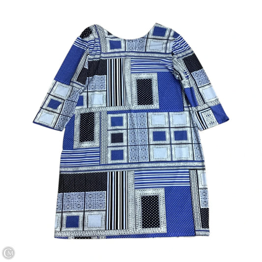 Dress Casual Midi By Chicos In Blue, Size: 30