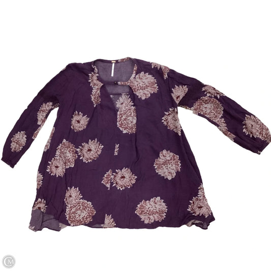 Top Long Sleeve By Free People In Purple, Size: S