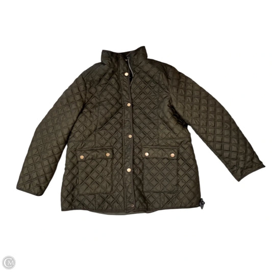 Jacket Puffer & Quilted By Lucky Brand In Green, Size: 2x