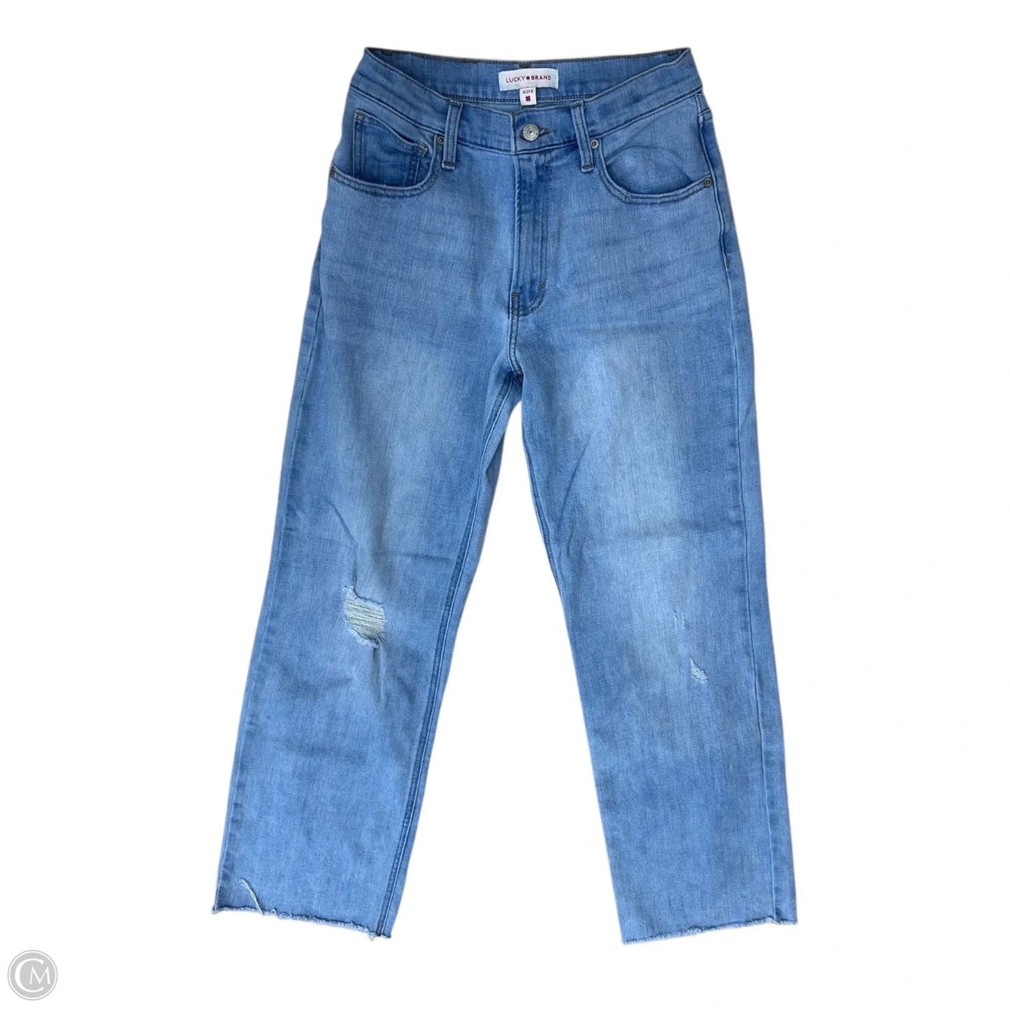 Jeans Wide Leg By Lucky Brand In Blue Denim, Size: 4