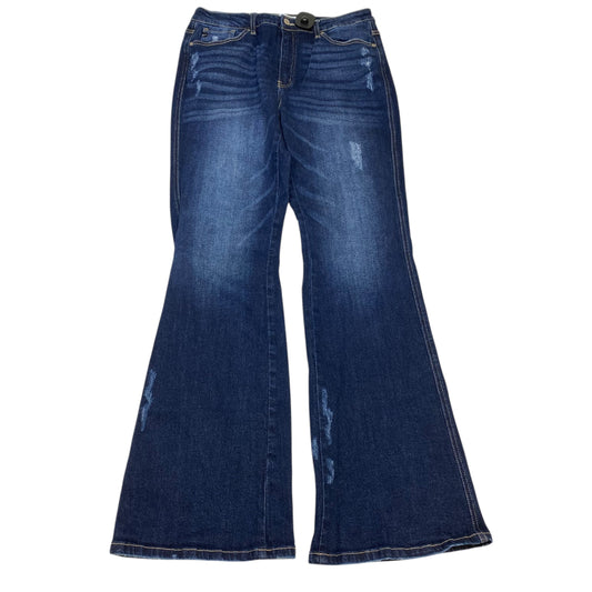 Jeans Boot Cut By Kancan In Blue Denim, Size:10