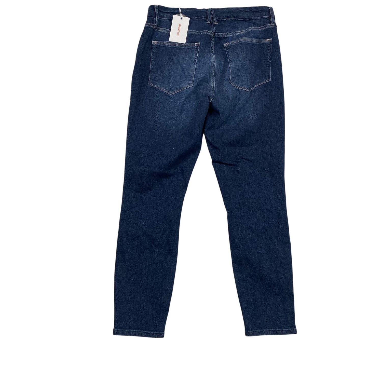 Jeans Cropped By Good American In Blue Denim, Size:14