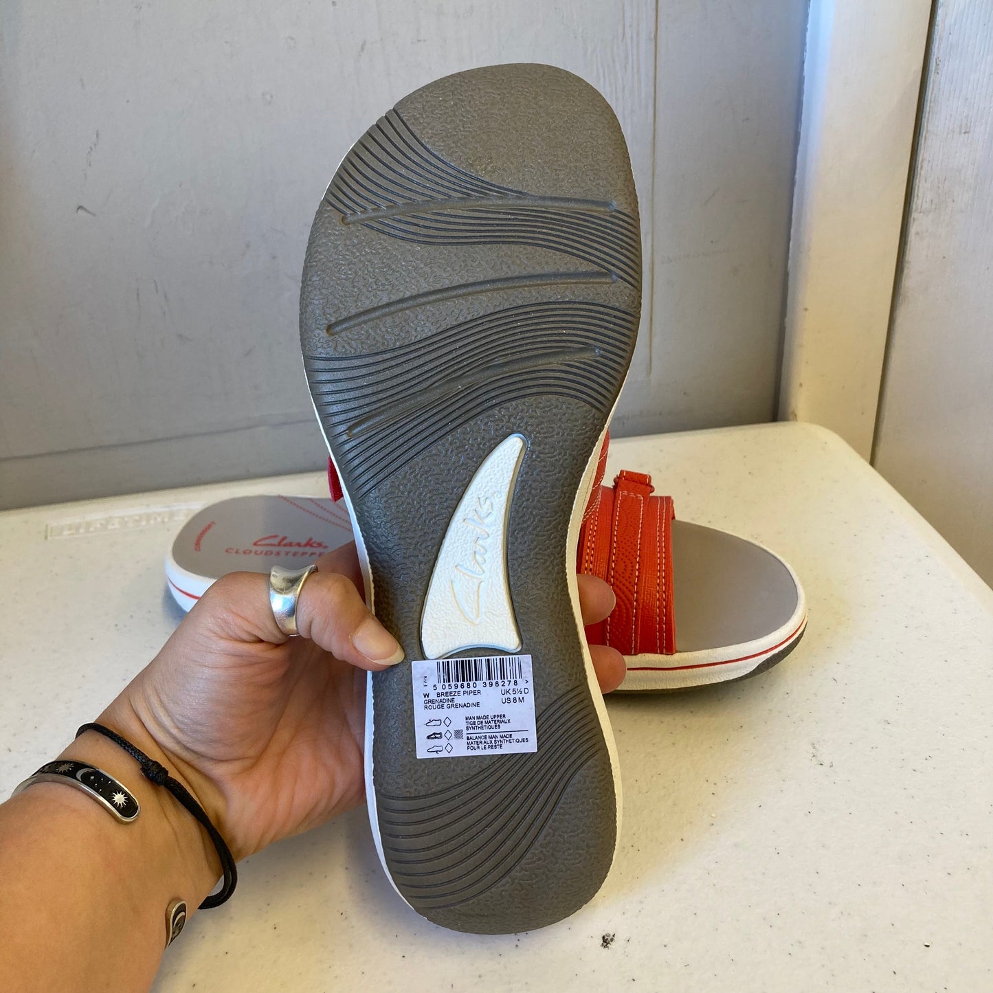 Sandals Sport By Clarks In Coral, Size:8