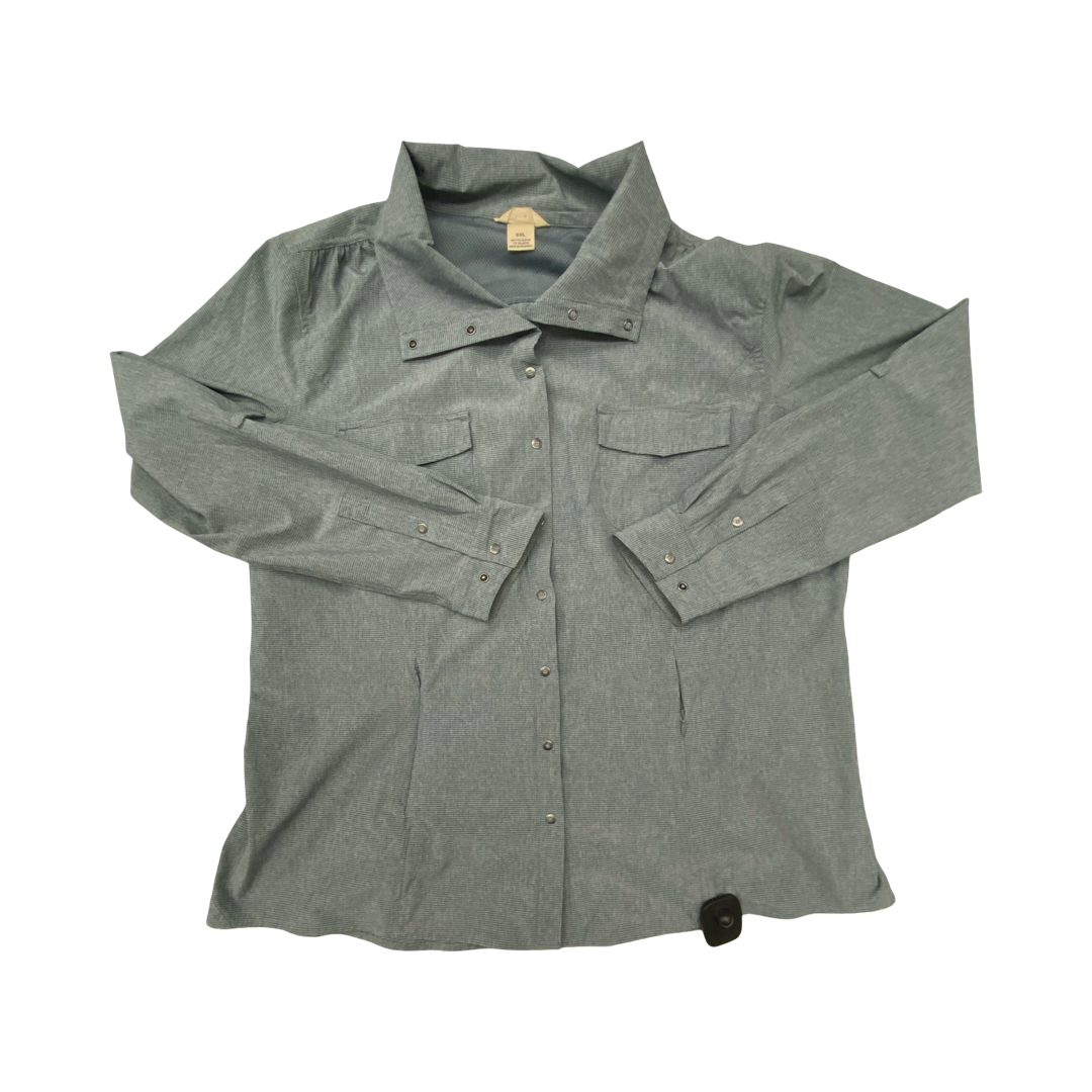 Athletic Jacket By Duluth Trading In Grey, Size:2X
