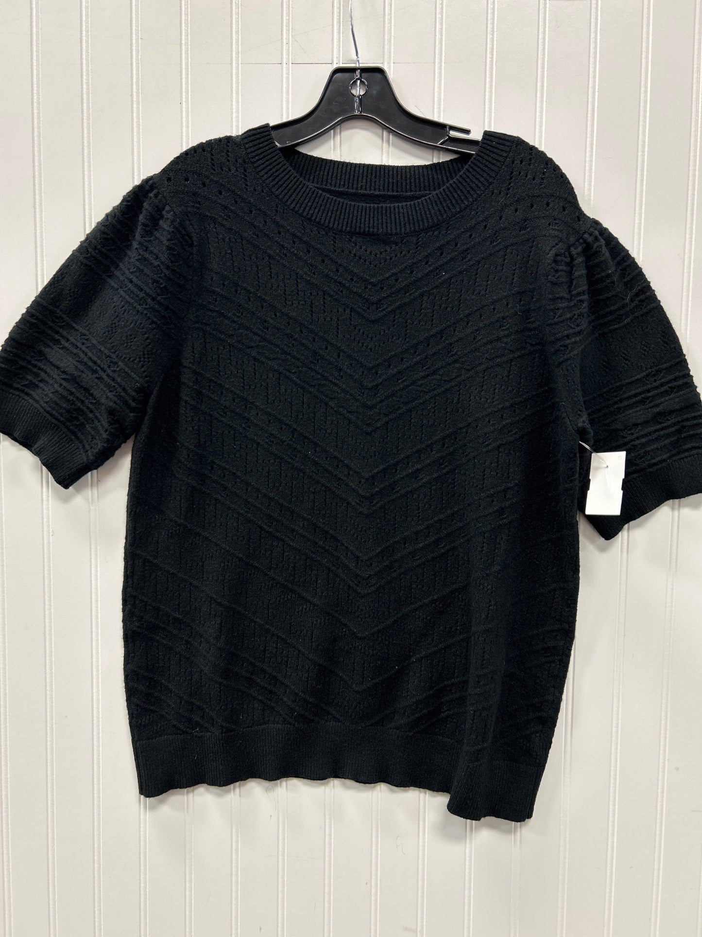 Sweater Ss By Clothes Mentor In Black, Size:L
