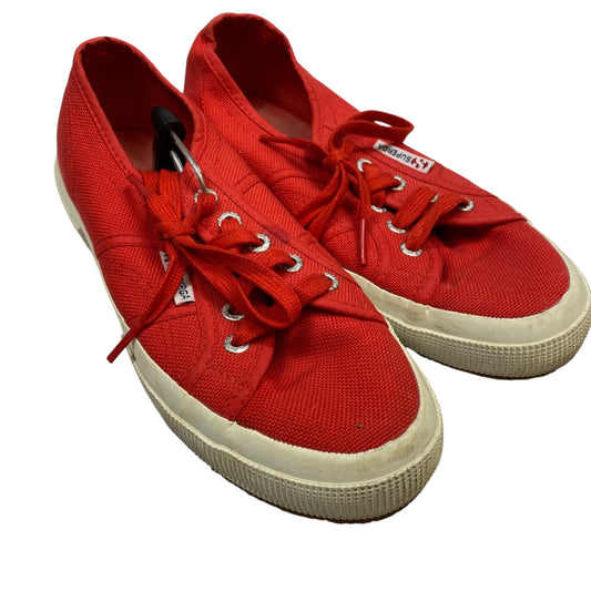 Shoes Sneakers By Superga In Red, Size:7.5