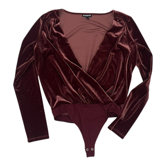 Bodysuit By Express In Red, Size:S