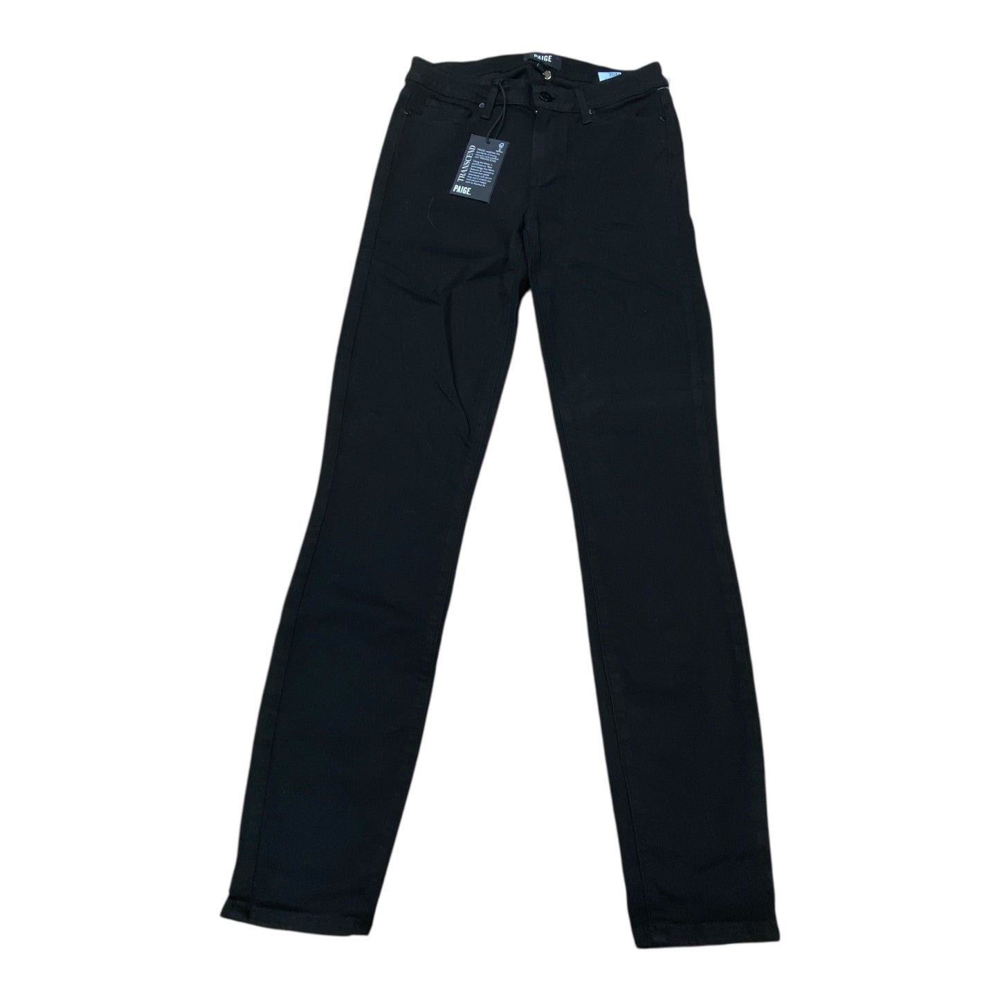 Jeans Skinny By Paige In Black Denim, Size:4