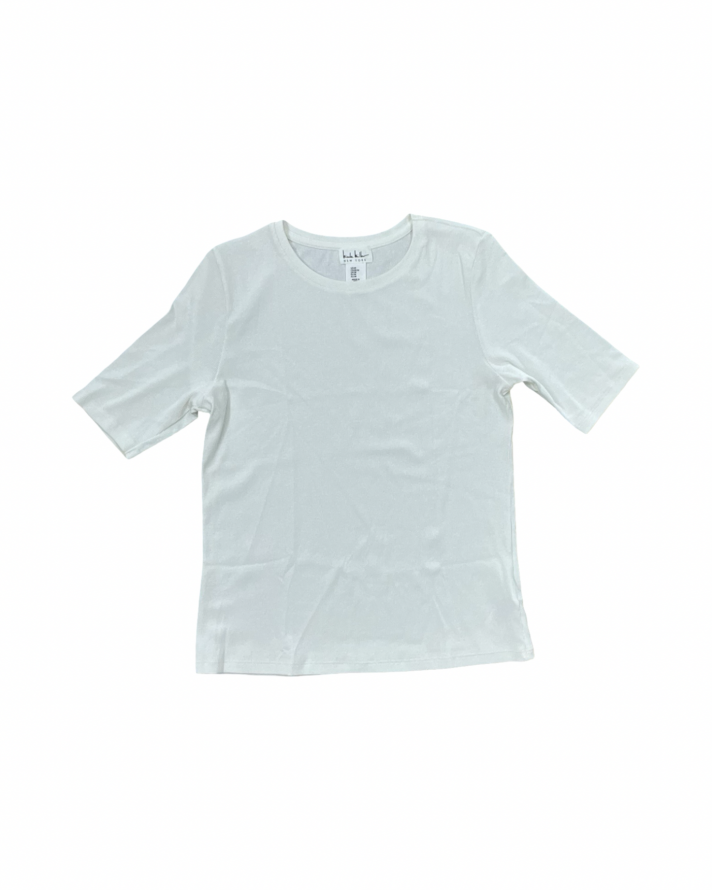 Top Ss By Nicole By Nicole Miller In Cream, Size:M