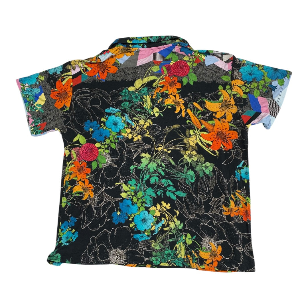 Top Ss Designer By Johnny Was In Floral Print, Size:S