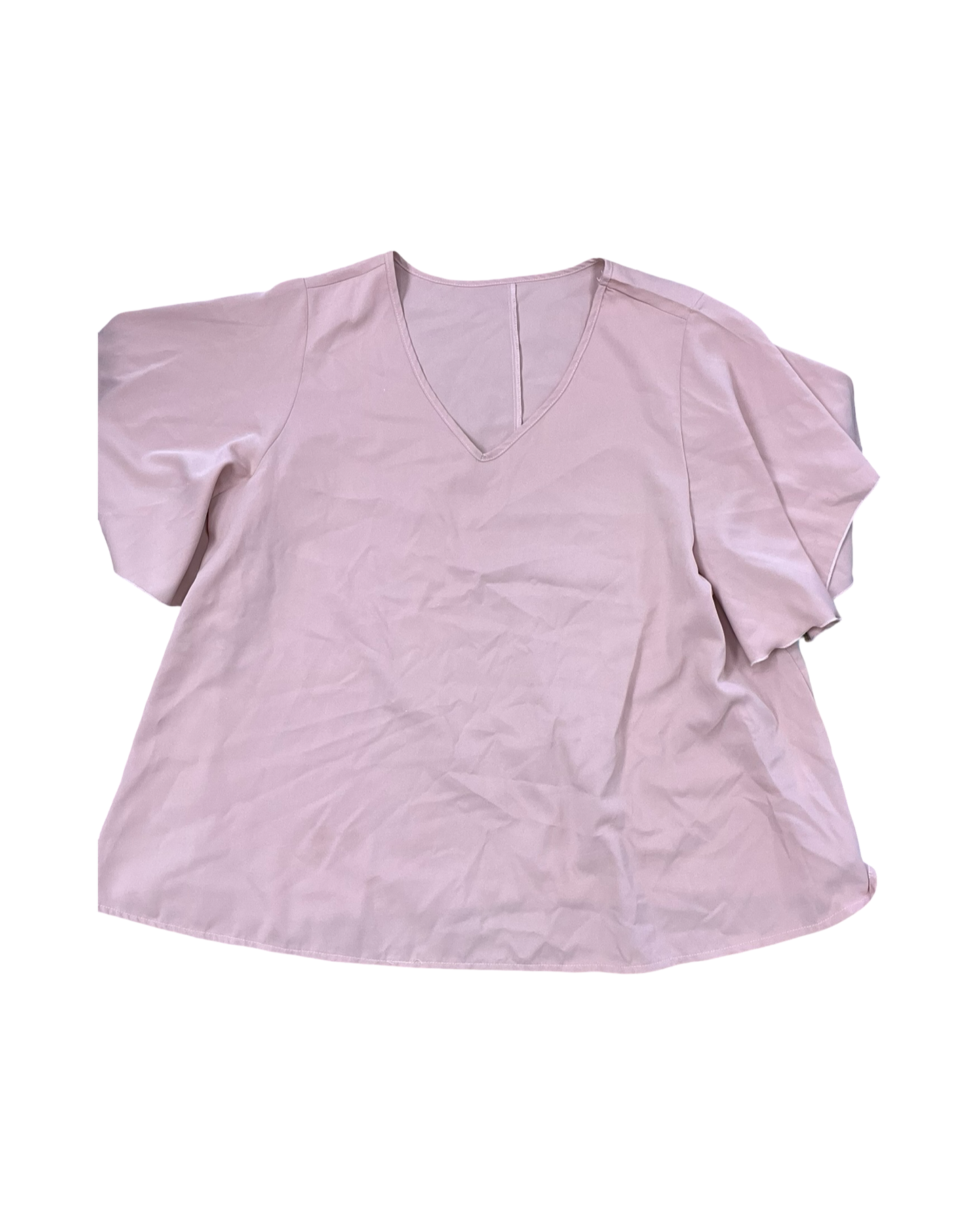 Top Ss By Shein In Peach, Size:2X
