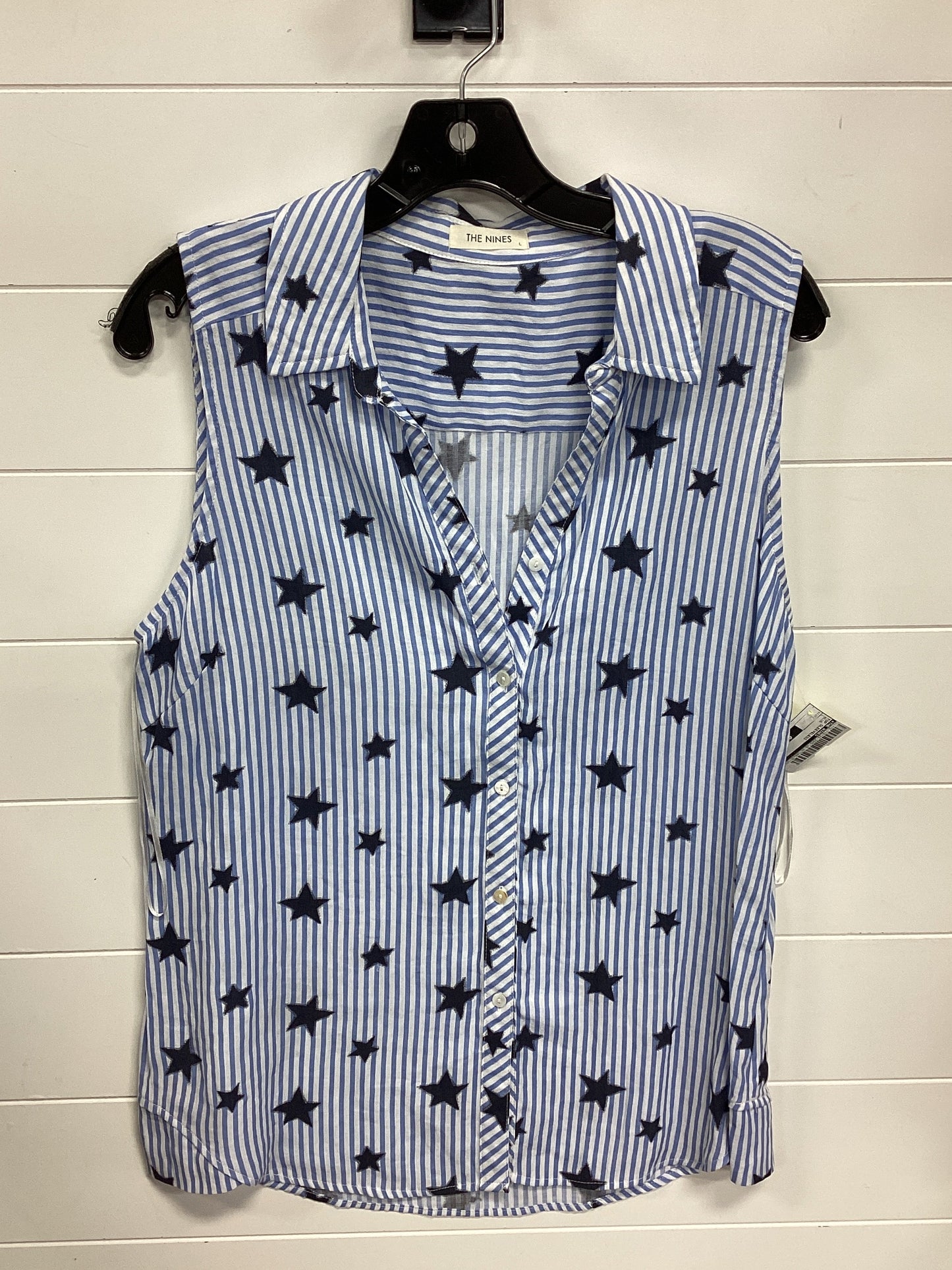 Top Sleeveless By The Nines In Blue, Size:L