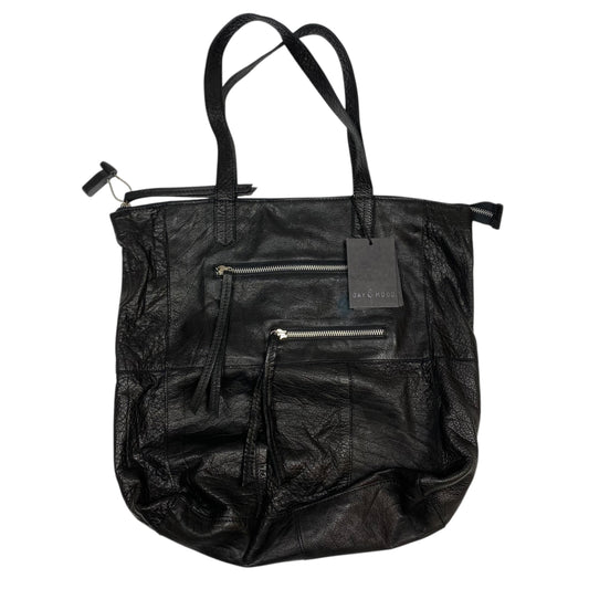 Handbag Leather By Day & Mood In Black, Size:Medium