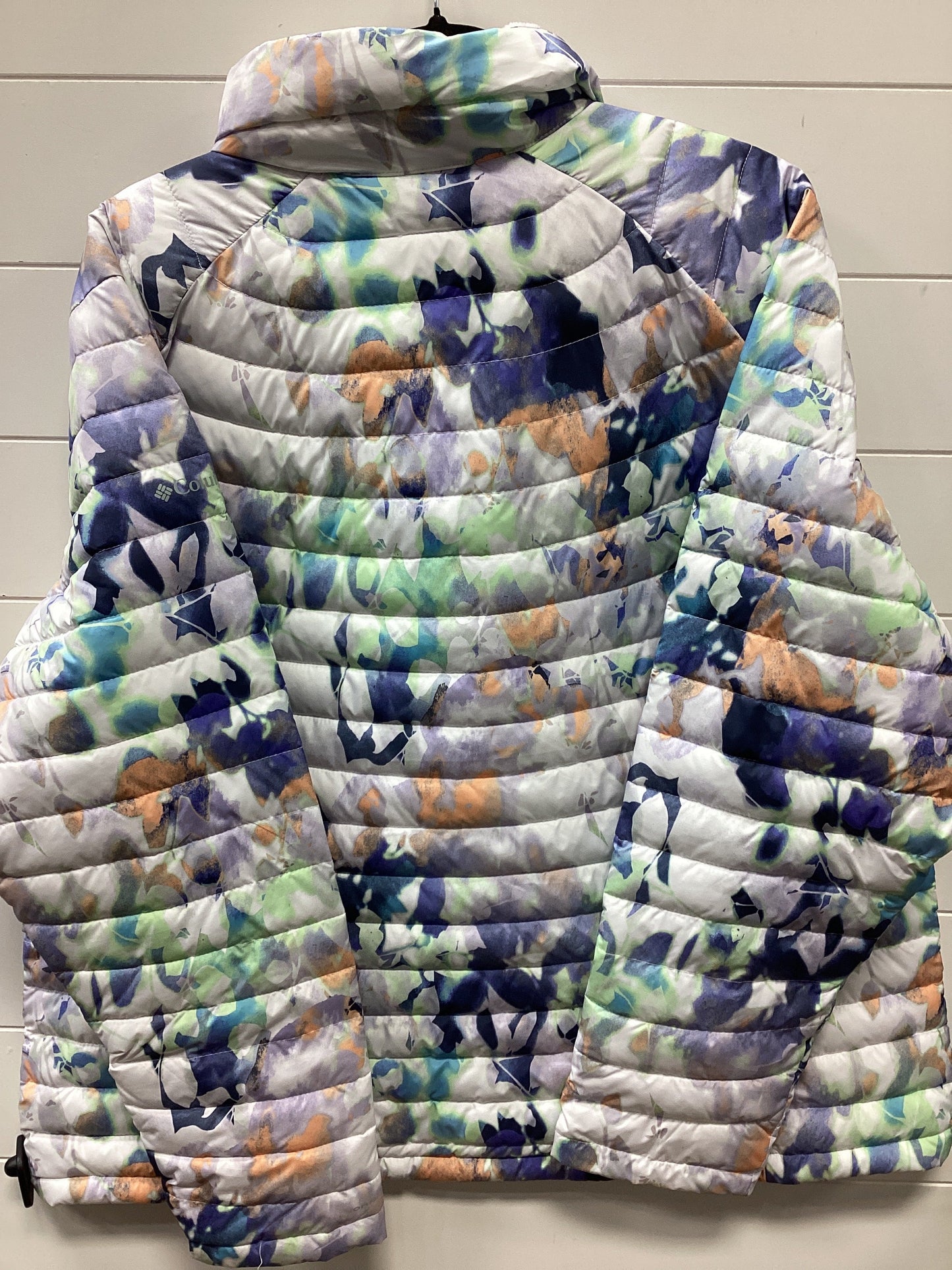 Coat Puffer & Quilted By Columbia In Floral Print, Size:2X