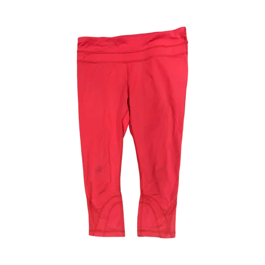 Athletic Capris By Lululemon In Red, Size:4