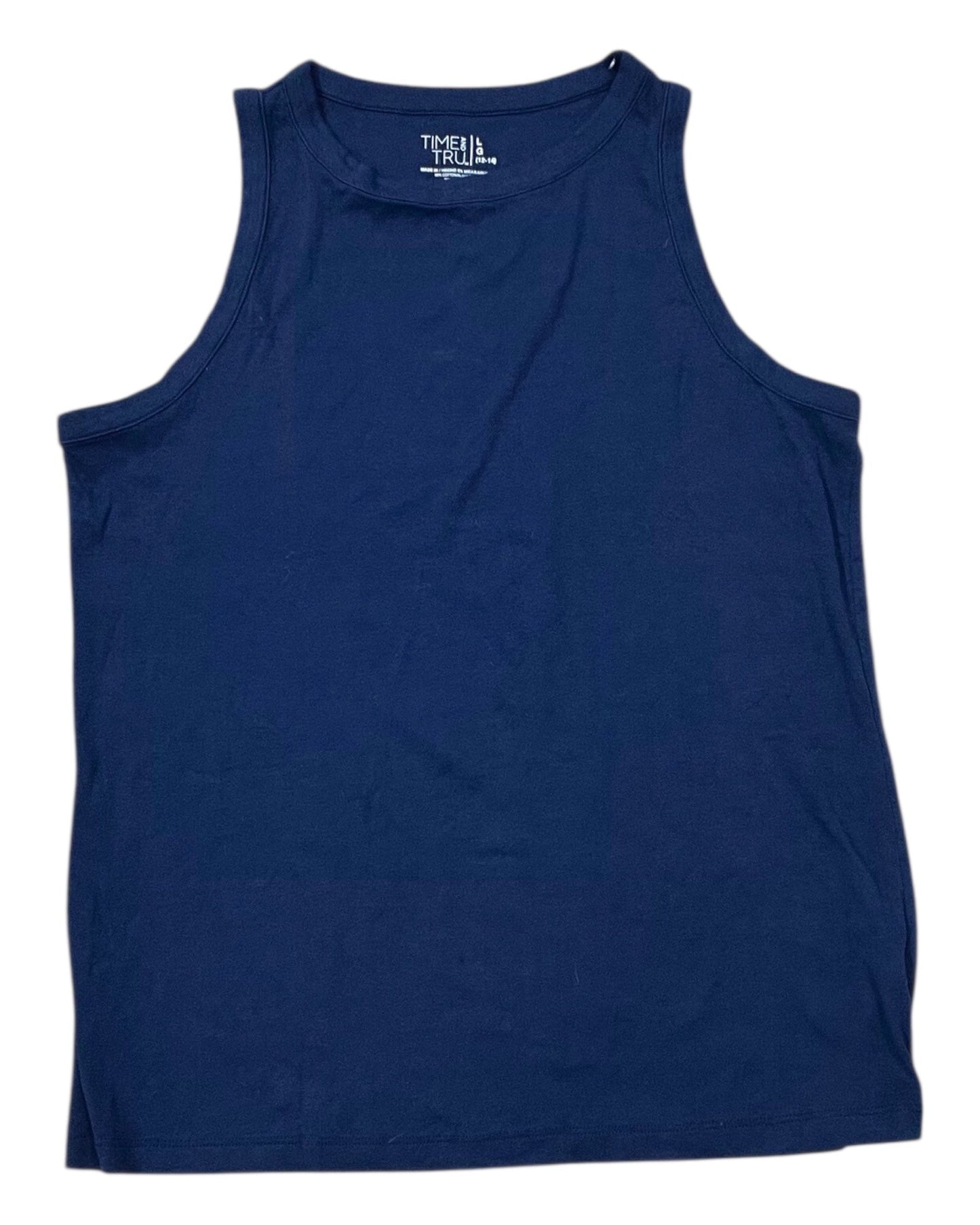 Tank Top By Time And Tru In Navy, Size:L