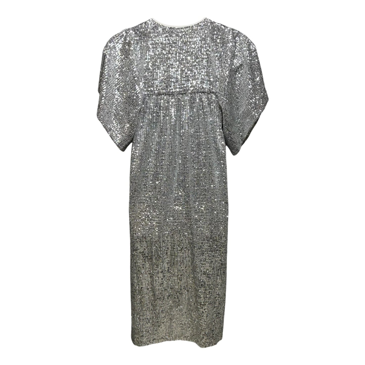 AS IS Marion Sequin Long Dress By Emerson Frye In Silver, Size: M
