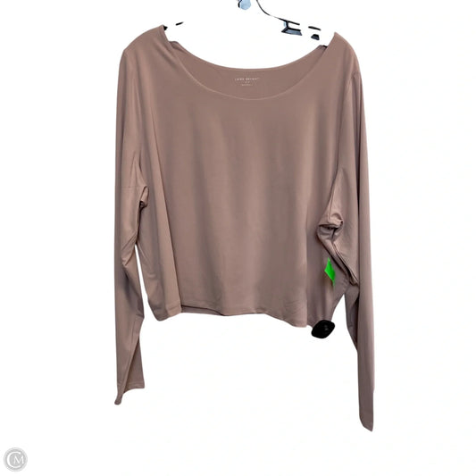 Top Long Sleeve Basic By Lane Bryant In Pink, Size: 4x