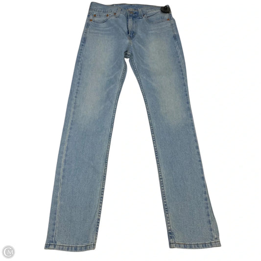 Jeans Skinny By Levis In Blue Denim, Size: 4